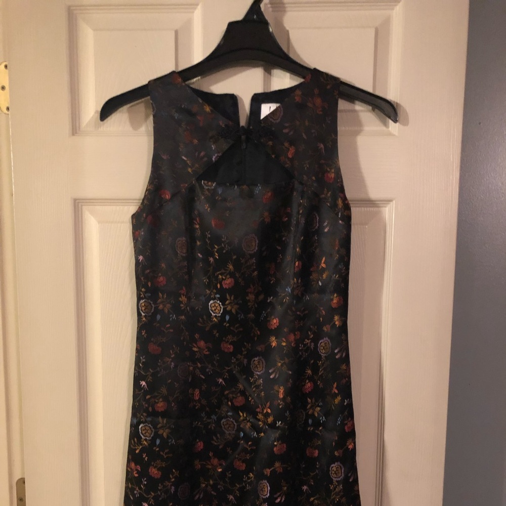 Black flowered dress